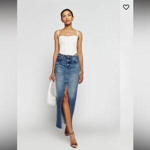 Reformation Tazz denim skirt